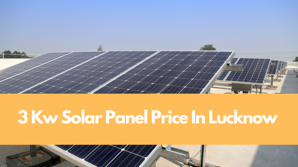3kw Solar panel price in lucknow